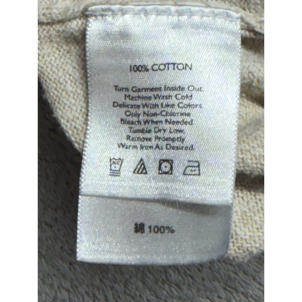 Eddie Bauer Mens XXL Beige Cotton Crewneck Pullover Sweater Marl Knit Heathered - Picture 4 of 5